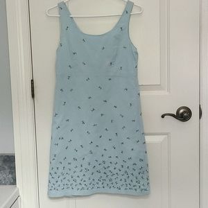 Pretty light blue dress with flowers